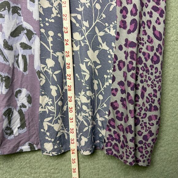 Logo By Lori Goldstein Tunic Top Plus SZ 3X Patchwork Style Animal Print Floral - Picture 5 of 7